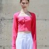[MEENDERI] Summer 22 RIBBED BOLERO CARDIGAN - PINK Best Sellers