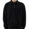 Best Sellers [BASICCOTTON] SS 22 BASIC PK Sweatshirt - BLACK