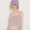 UNORMAL [UNUSUALNORMAL] SS 22 COLOR KNIT TOP_LAVENDER