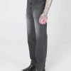 [SSERPE] SS 22 Sserpe X Dilettantisme - Grey Washing Semi Baggy Denim Pants