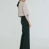 [MAKEATOAST] SS 22 TWILL SPANDEX SLACKS BLACK