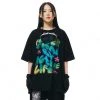 [FEVERTIME] SS 22 Gradient Logo Short-sleeved T-shirt Black