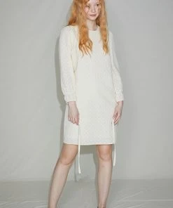 [SORRY TOO MUCH LOVE] Summer 22 Eyelet Lace Shift Dress_Ivory Best Sellers
