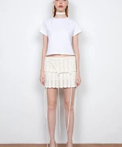 Best Sellers [PAIN OR PLEASURE] Summer 22 BASIC CROP TOP White