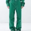 [BASICCOTTON] SS 22 Leather Pants - GREEN Best Sellers