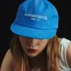 [WONDER VISITOR] Summer 22 Logo Washing Ball-cap [Blue]