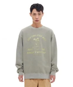 [ARCHIVEBOLD] SS 22 BAD BEAGLE PIGMENT SWEAT SHIRTS (KHAKI) Best Sellers
