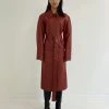[PARKSSY] Winter 21 Cotted Belt Trench Coat_Marsala Best Sellers