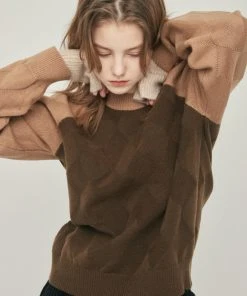 [LARTIGENT] Winter 21 DIAMOND KNIT(BROWN) Best Sellers