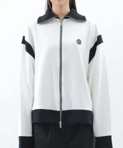 [BASICCOTTON] SS 22 Varsity Zip-up Jacket - WHITE