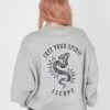 Best Sellers [SSERPE] SS 22 Tattoo Snake Sweatshirts Melange Grey