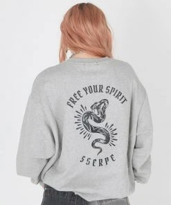 Best Sellers [SSERPE] SS 22 Tattoo Snake Sweatshirts Melange Grey