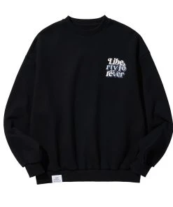 Best Sellers [LIBERE KOREA] Summer 22 LF LOGO CREWNECK SWEAT / BLACK