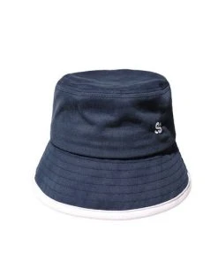 Best Sellers [SLEEPY SLIP] Seasonless PIGMENT TRIM NAVY BUCKET HAT