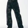[SETUP EXE] SS 22 Tie-dye Buckle Cotton Pants [Black]