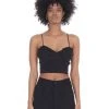 [13MONTH] SS 22 ZIPUP BUSTIER (BLACK)