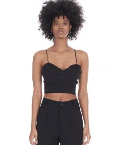 [13MONTH] SS 22 ZIPUP BUSTIER (BLACK)
