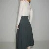 Best Sellers [SORRY TOO MUCH LOVE] Summer 22 Mermaid Pleats Long Skirts_Grey