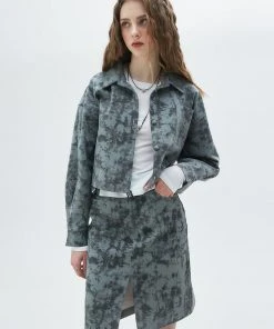 Best Sellers [LUV IS TRUE] Summer 22 MIDI SKIRT(CHARCOAL)