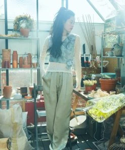 Best Sellers [HOKUS POKUS] Summer 22 Silky Pants / Olive