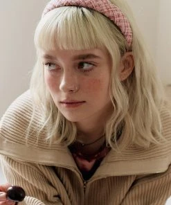 [ROCCI ROCCI] Seasonless Tweed Headband (TWOTONE PINK) Best Sellers