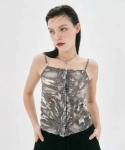 [NASTY FANCY CLUB] SS 22 GLITCH OPEN SLEEVELESS (BLACK)_F22QB422 Best Sellers