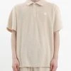 [BASICCOTTON] Summer 22 Terry Half-Top - BEIGE