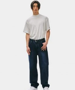 Best Sellers [ADD] SS 22 LEEDS TAPERED WIDE DENIM DEEP BLUE