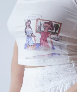 Best Sellers [POPSIZ] Summer 22 Bixch Talk Square Tshirt