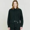 [S SY] Summer 22 Front Layering Loose Fit Shirt Black