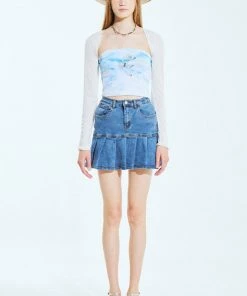 [OUTXO] SS 22 Fly Cat Tank Top Blue