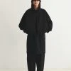 [REPOS] SS 22 NYLON COTTON JUMPER (BLACK)