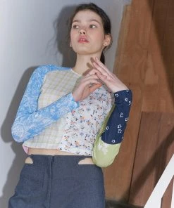 JULIE BEANS Best Sellers [JULYE HAN] SS 22 Raglan Button Up Cardigan - Patchwork