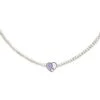 [OD2U] Seasonless YINYANG HEART PEARL NECKLACE (lavender)