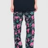 [ORGANICKIT] SS 22 Flower Satin Cargo Trouser Black