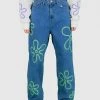 Best Sellers [ORGANICKIT] SS 22 Hand Painted Flower Jean Mint