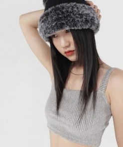 [OV] Seasonless Two Step Warm Fur Hat 2color Best Sellers