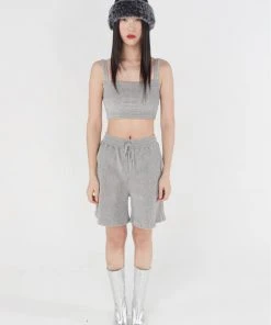 [OV] Seasonless Velvet 5' Wide Shorts 2color Best Sellers