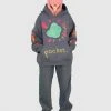 Best Sellers [ORGANICKIT] SS 22 Hand Painting Pocket Hoodie Charcoal