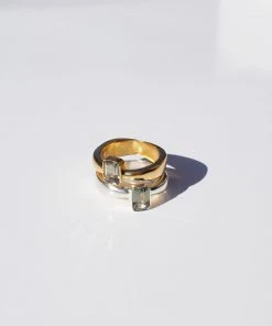 Best Sellers [INODORE] Seasonless Classy Ratio Ring _ Green 2