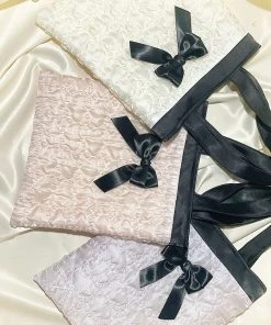 Best Sellers [ETREROSE] Seasonless Glossy Organza Ribbon Mini Bag (3color)