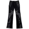 [SURGERY] Seasonless Belt Ring Boot-cut Pants 'black/coated Black' Best Sellers