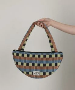 [POKOFOSCA] Seasonless Half Circle Bag (Check)