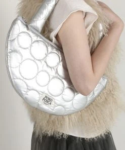 Best Sellers [POKOFOSCA] Seasonless Half Circle Bag (Silver)