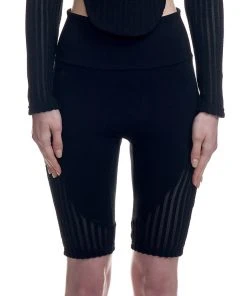 [NONMAINSTREAMER] SS 22 Mesh Biker Shorts - Solid Black