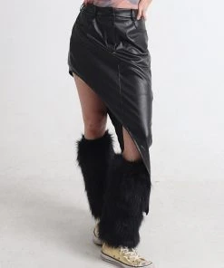 [OV] Seasonless Fake Fur Leg Warmer 2color