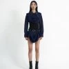 [ARTS DE BASE] SS 22 Cowl Crop Jacket (Navy)