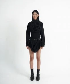 [ARTS DE BASE] SS 22 Cowl Crop Jacket (Black) Best Sellers