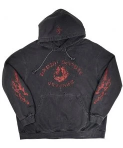 [SURGERY] Seasonless Happy People Surgery Flame Pigment Sweat Hoodie