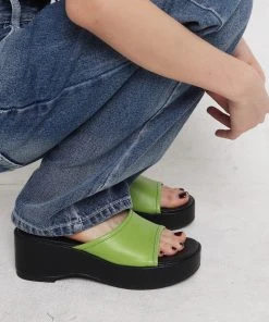 [OV] Seasonless Round Mule Platform Shoes 5cm 2color